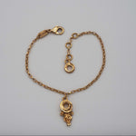 Carica l'immagine nel visualizzatore di Gallery, Vista generale del Bracciale Filigrana in ottone placcato in oro 18 carati della Collezione Flavia
