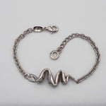 Carica l'immagine nel visualizzatore di Gallery, Bracciale Zig Zag CACAO Jewels in ottone placcato palladio.

