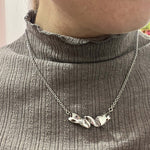 Carica l'immagine nel visualizzatore di Gallery, COLLANA NASTRO - Collezione Teresa - C_031
