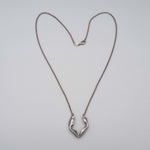 Carica l'immagine nel visualizzatore di Gallery, Collana Luce CACAO Jewels in ottone placcato palladio.
