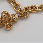 Carica l'immagine nel visualizzatore di Gallery, Bracciale Piccolo Bouquet in oro 18 carati con bouquet di fiori e nastri modellati a mano.
