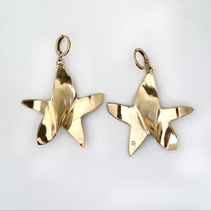 orecchini stella, gold star, bijoux, anallergici, nickel free, made in Italy